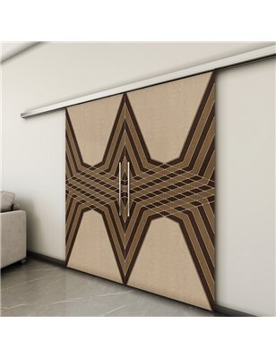 Holzschiebetür Slim-Line - Holz-Mix  Model 3084-3