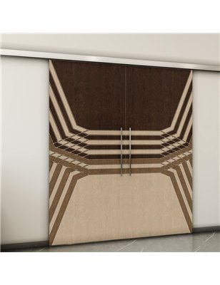 Holzschiebetür Slim-Line - Holz-Mix  Model 3085-2