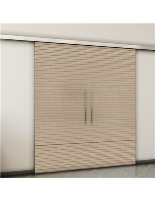 Holzschiebetür Slim-Line - Eiche und Weiss  Model 3014-2