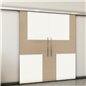 Holzschiebetür Slim-Line - Eiche und Weiss Model 3027 Holzschiebetür Slim-Line - Eiche und Weiss Model 3027
