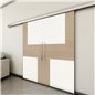 Holzschiebetür Slim-Line - Eiche und Weiss Model 3027 Holzschiebetür Slim-Line - Eiche und Weiss Model 3027