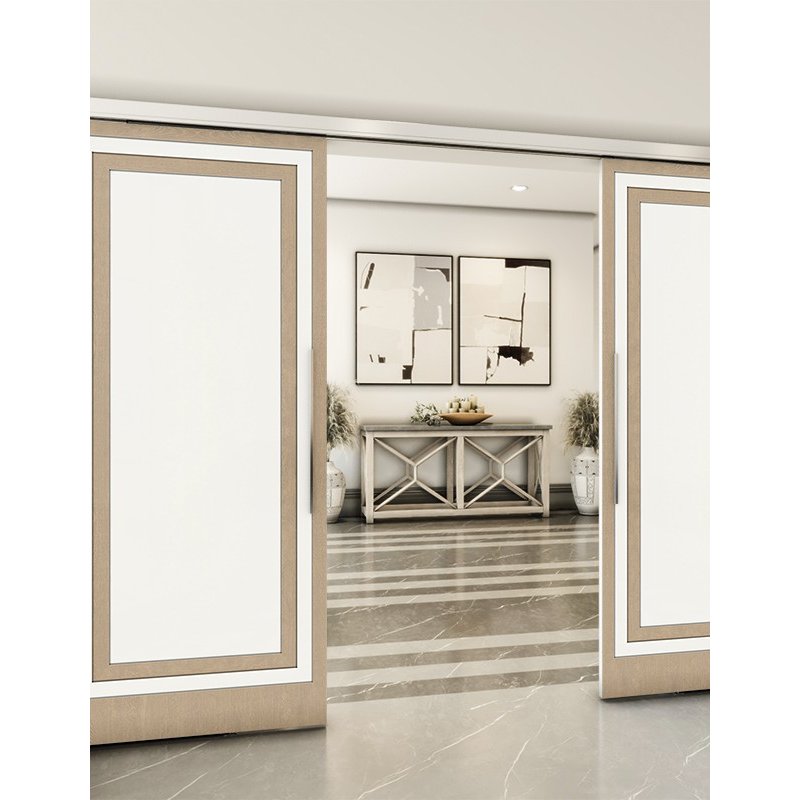 Holzschiebetür Slim-Line - Eiche und Weiss Model 3041 Holzschiebetür Slim-Line - Eiche und Weiss Model 3041