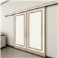 Holzschiebetür Slim-Line - Eiche und Weiss Model 3041 Holzschiebetür Slim-Line - Eiche und Weiss Model 3041