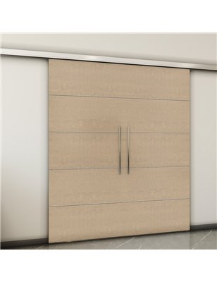 Holzschiebetür Slim-Line - Eiche und Weiss  Model 3066-2