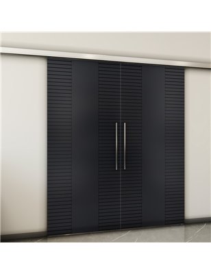 Holzschiebetür Slim-Line - Schwarz  Model 3013-2