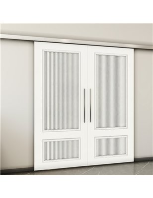 Holzschiebetür Slim-Line - Weiss  Model 3006-2