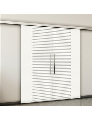 Holzschiebetür Slim-Line - Weiss  Model 3012-2