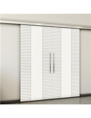 Holzschiebetür Slim-Line - Weiss  Model 3013-2