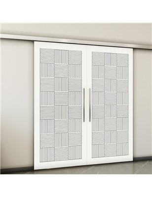 Holzschiebetür Slim-Line - Weiss  Model 3015-2