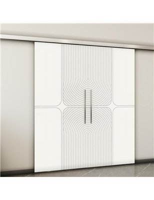 Holzschiebetür Slim-Line - Weiss  Model 3017-2