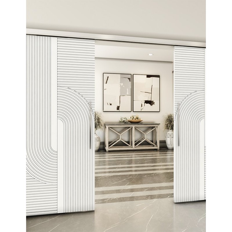 Holzschiebetür Slim-Line - Weiss Model 3040 Holzschiebetür Slim-Line - Weiss Model 3040