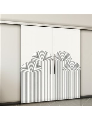Holzschiebetür Slim-Line - Weiss  Model 3057-2