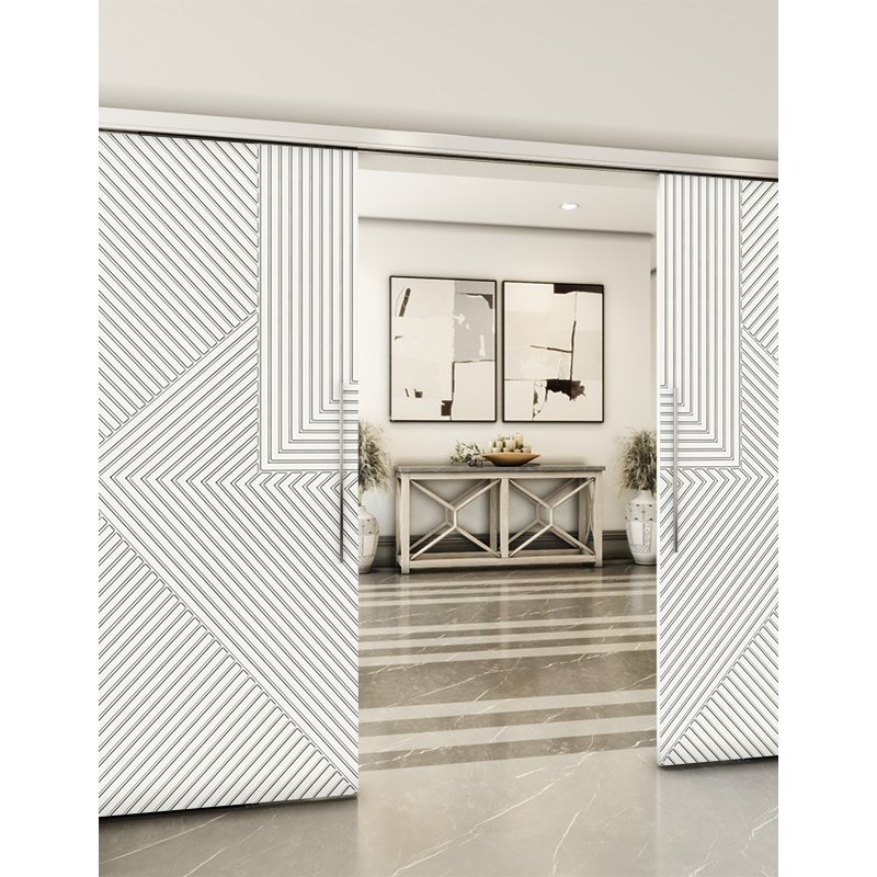 Holzschiebetür Slim-Line - Weiss Model 3058 Holzschiebetür Slim-Line - Weiss Model 3058