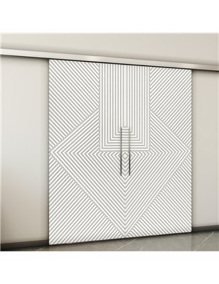 Holzschiebetür Slim-Line - Weiss  Model 3058-2