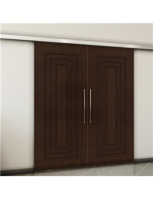 Holzschiebetür Slim-Line - Wenge  Model 3002-2