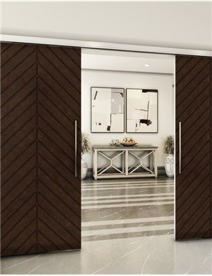 Holzschiebetür Slim-Line - Wenge  Model 3024
