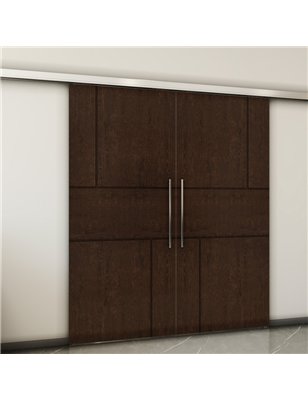 Holzschiebetür Slim-Line - Wenge  Model 3027-2