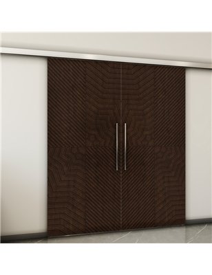 Holzschiebetür Slim-Line - Wenge  Model 3050-2