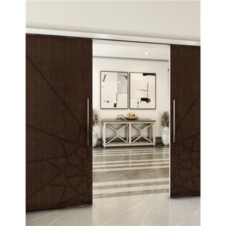 Holzschiebetür Slim-Line - Wenge  Model 3068