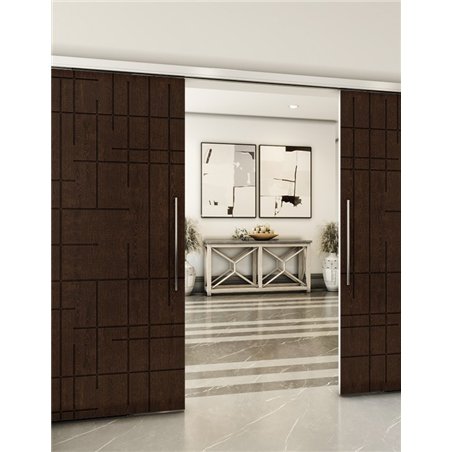 Holzschiebetür Slim-Line - Wenge  Model 3087