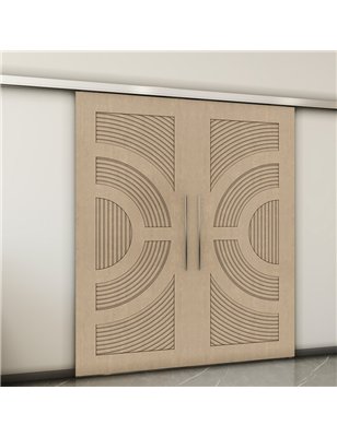 Holzschiebetür Slim-Line - Eiche  Model 3051-2