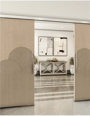 Holzschiebetür Slim-Line - Eiche  Model 3057