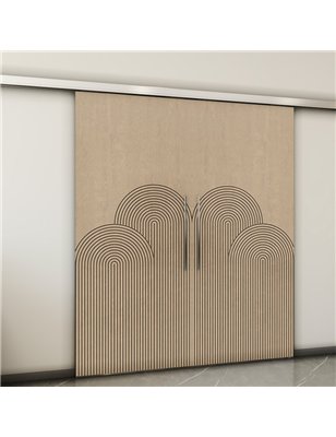 Holzschiebetür Slim-Line - Eiche  Model 3057-2