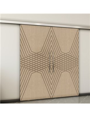 Holzschiebetür Slim-Line - Eiche  Model 3084-2