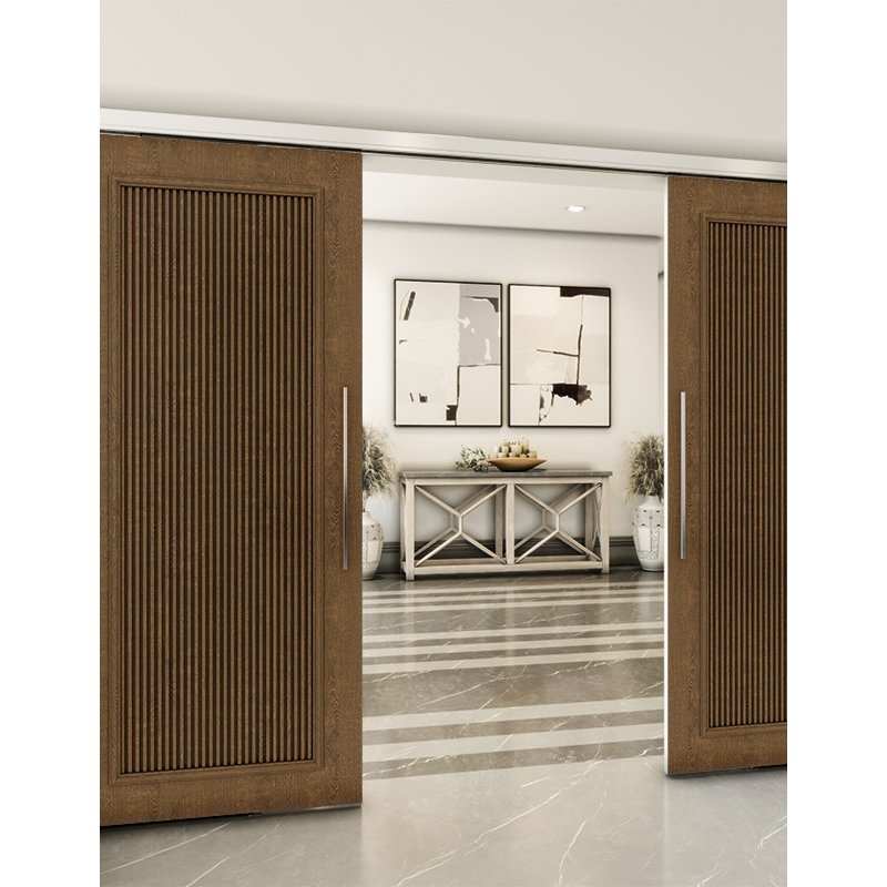 Holzschiebetür Slim-Line - Nussbaum Model 3005 Holzschiebetür Slim-Line - Nussbaum Model 3005