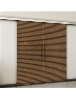 Holzschiebetür Slim-Line - Nussbaum  Model 3014-2
