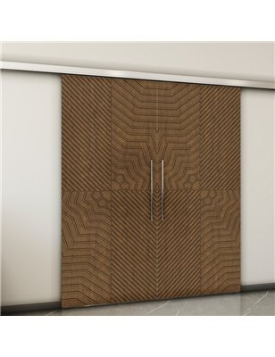 Holzschiebetür Slim-Line - Nussbaum  Model 3050-2
