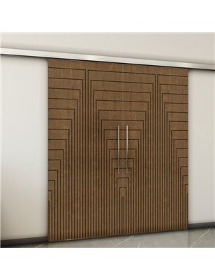 Holzschiebetür Slim-Line - Nussbaum  Model 3052-2