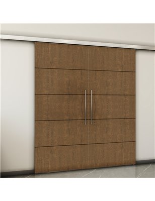 Holzschiebetür Slim-Line - Nussbaum  Model 3066-2