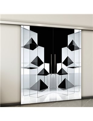 Holzschiebetür Slim-Line - Geometrie  Model 3022-2