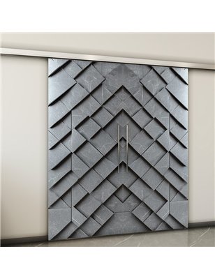 Holzschiebetür Slim-Line - Beton und Stein  Model 3006-2