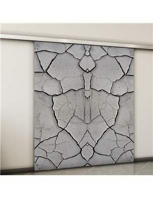 Holzschiebetür Slim-Line - Beton und Stein  Model 3032-2
