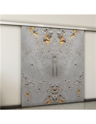 Holzschiebetür Slim-Line - Beton und Stein  Model 3048-2
