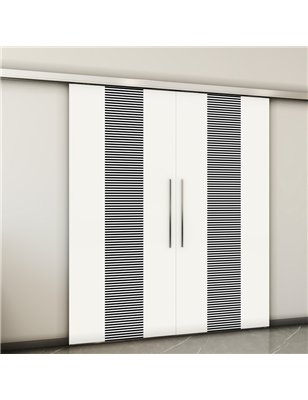 Holzschiebetür Slim-Line - Design-Linien  Model 3025-2