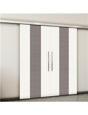 Holzschiebetür Slim-Line - Design-Linien  Model 3028-2