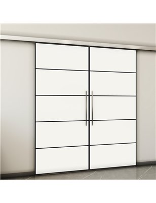 Holzschiebetür Slim-Line - Design-Linien  Model 3037-2