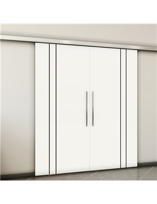 Holzschiebetür Slim-Line - Design-Linien  Model 3056-2