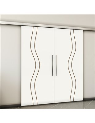 Holzschiebetür Slim-Line - Design-Linien  Model 3067-2