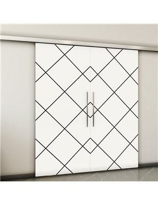 Holzschiebetür Slim-Line - Design-Linien  Model 3072-2