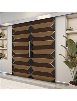 Holzschiebetür Eco-Line - Holz-Mix  Model 4008-2