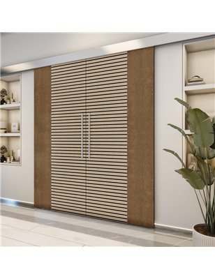 Holzschiebetür Eco-Line - Holz-Mix  Model 4012-2
