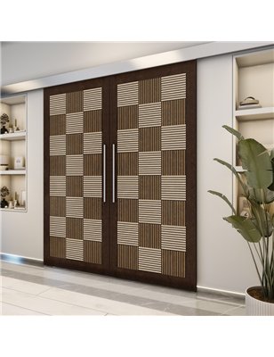 Holzschiebetür Eco-Line - Holz-Mix  Model 4015-2