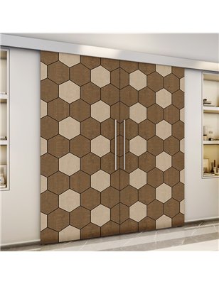 Holzschiebetür Eco-Line - Holz-Mix  Model 4018-3