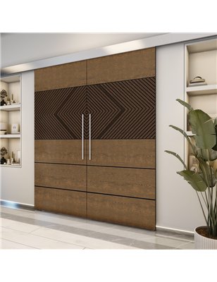 Holzschiebetür Eco-Line - Holz-Mix  Model 4020-2