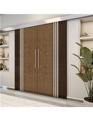 Holzschiebetür Eco-Line - Holz-Mix  Model 4028-2