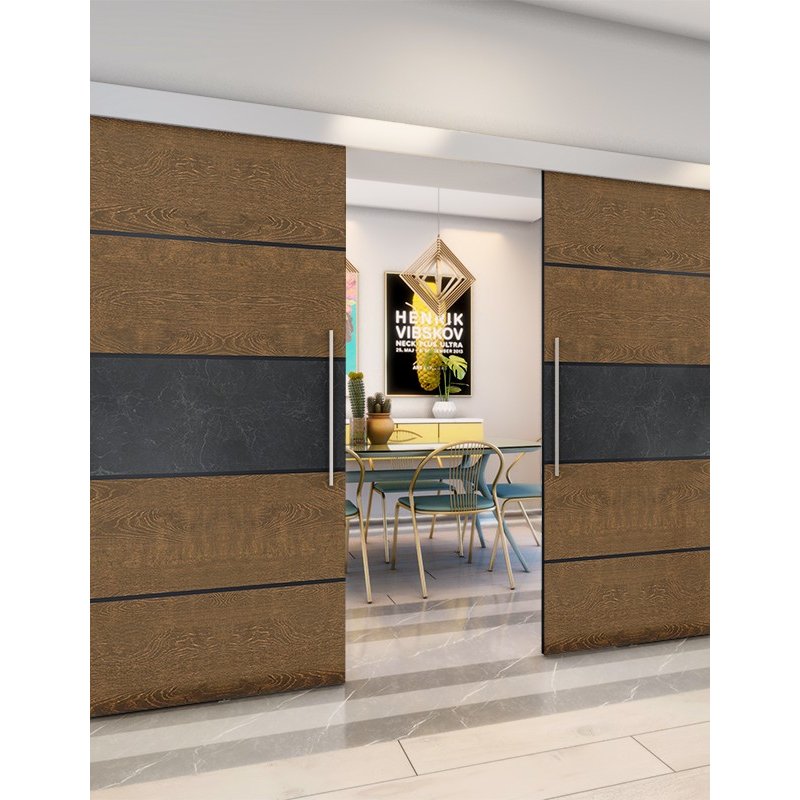 Holzschiebetür Eco-Line - Holz-Mix Model 4031 Holzschiebetür Eco-Line - Holz-Mix Model 4031